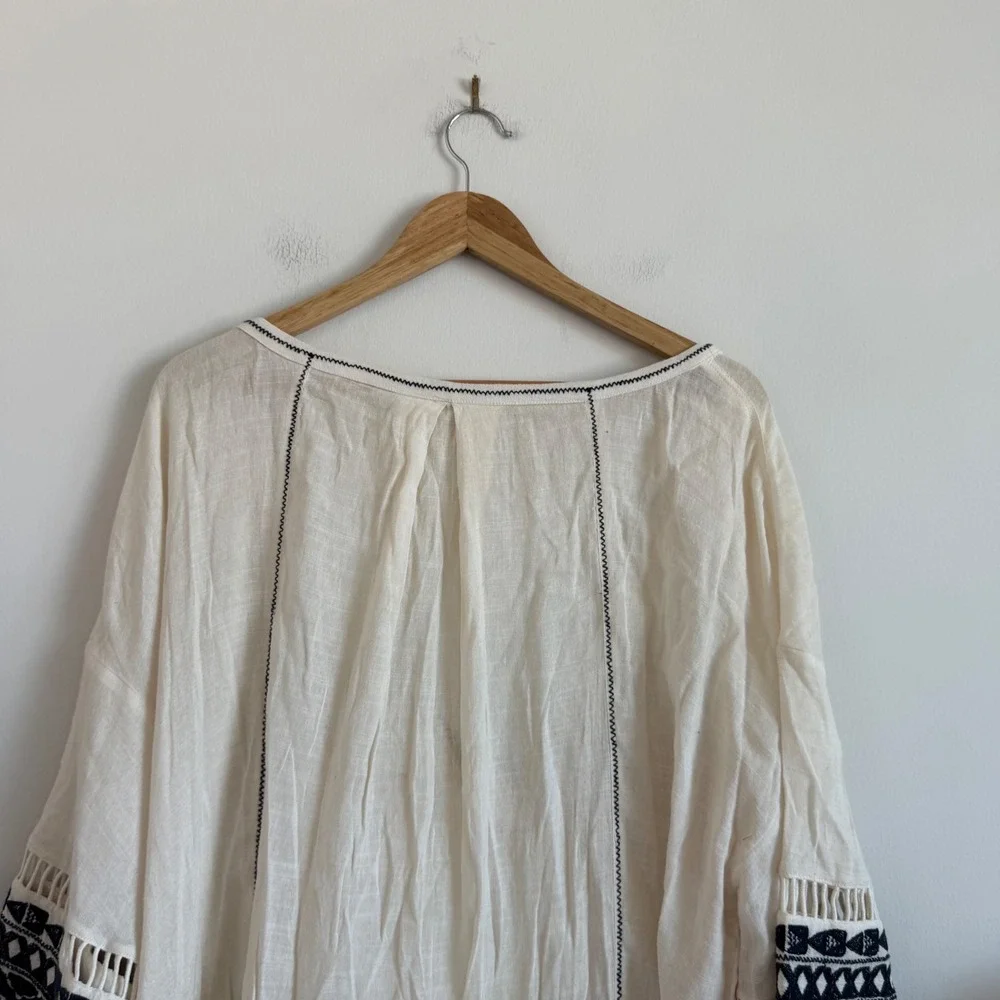 Free People Noyal Counting Stars Embroidered Tunic Size Large